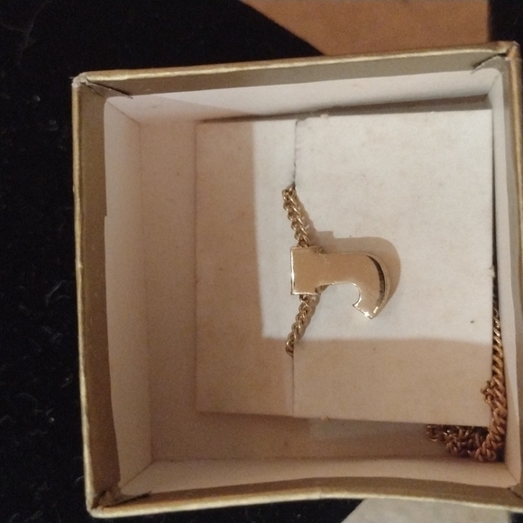Avon Jewelry Vintage Letter J Necklace Adjustable Up To 8 Inches